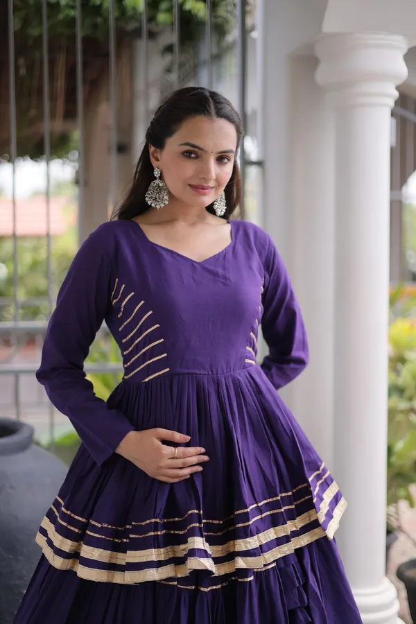 Navratri_Gota_Patti_Peplum_Lehenga_Choli_Set_-_Purple
