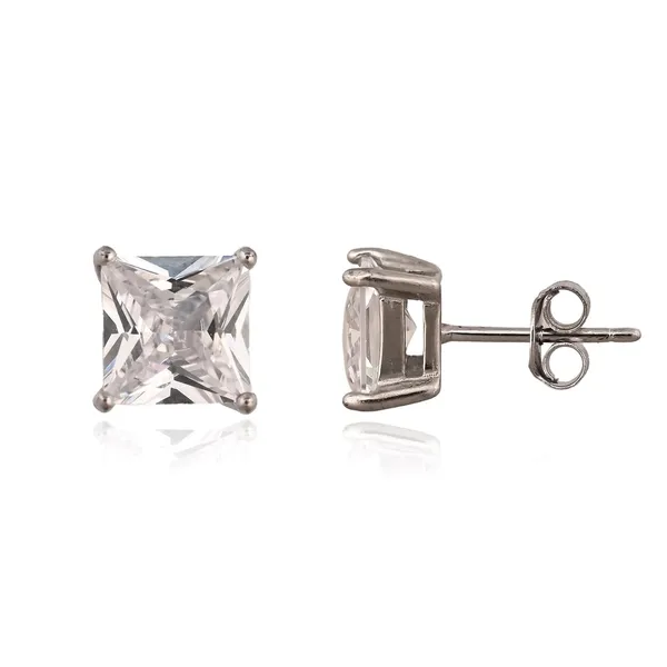 Silver_925_Sterling_Princess_Cut_Cz_Stud_Earrings_For_Women
