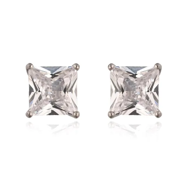 Silver_925_Sterling_Princess_Cut_Cz_Stud_Earrings_For_Women