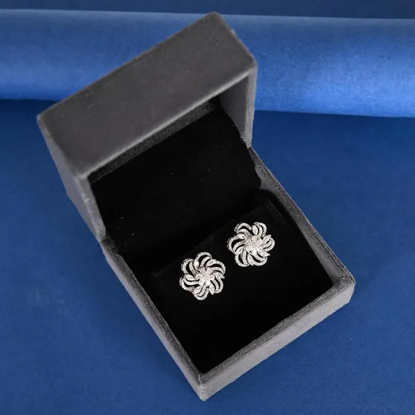 Silver_Floral_Marquise_Crystal_Stud_Earrings_For_Women