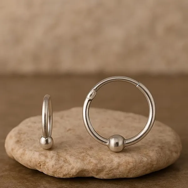 Silver_Sterling_Polished_Bead_Hoop_Earrings_For_Women