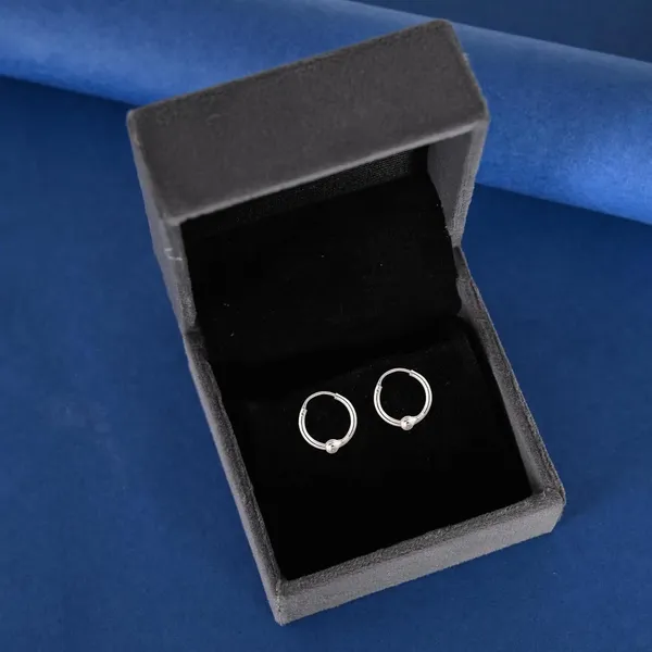 Silver_Sterling_Polished_Bead_Hoop_Earrings_For_Women