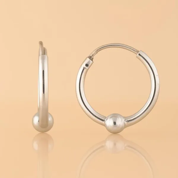 Silver_Sterling_Polished_Bead_Hoop_Earrings_For_Women