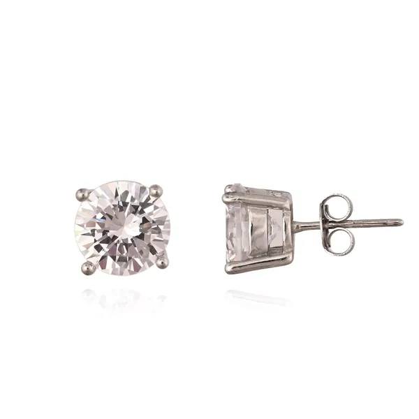 Silver_Cz_Round_Martini_Stud_Earrings_For_Women