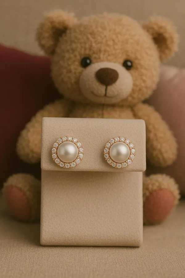 Rose_Gold_Silver_Tone_White_Pearl_Stud_Earrings_For_Women