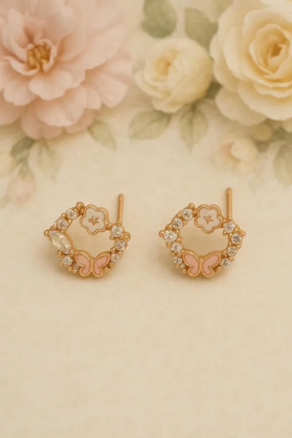 Gold_Silver_Butterfly_Floral_Stud_Earrings_For_Women