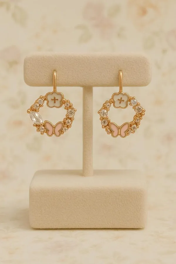 Gold_Silver_Butterfly_Floral_Stud_Earrings_For_Women