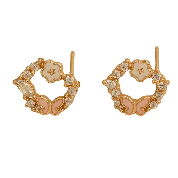 Gold_Silver_Butterfly_Floral_Stud_Earrings_For_Women