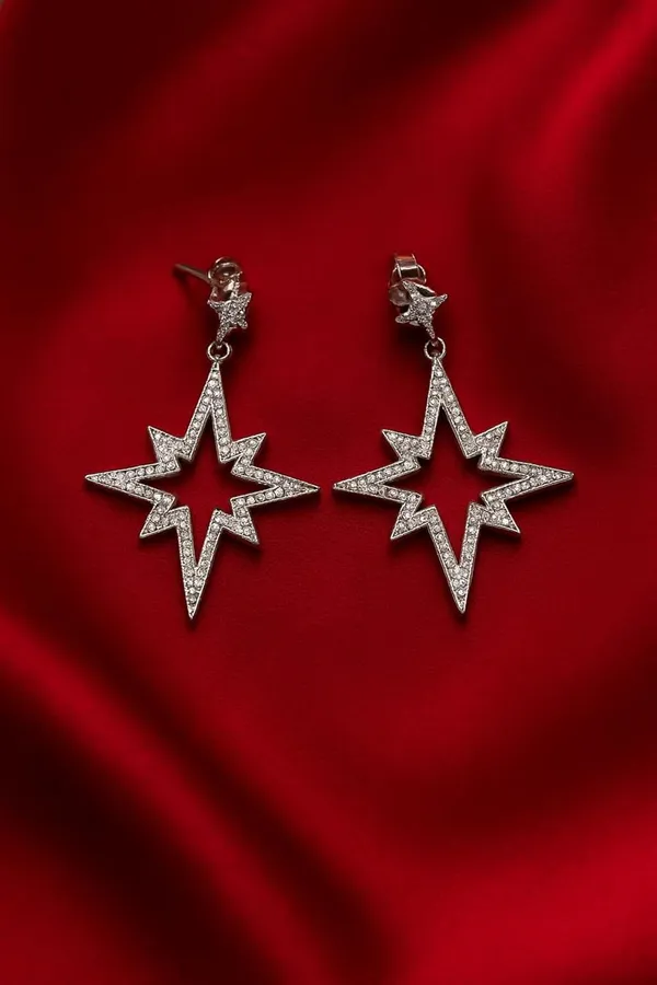 Silver_Star_Stud_Earrings_For_Women