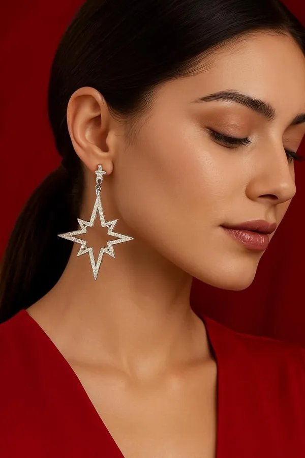 Silver_Star_Stud_Earrings_For_Women
