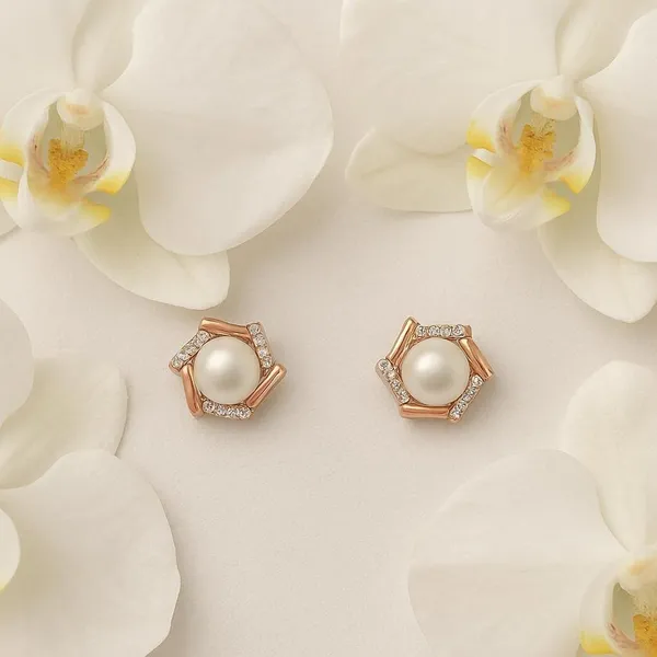 Rose_Gold_Floral_Pearl_Crystal_Stud_Earrings_For_Women