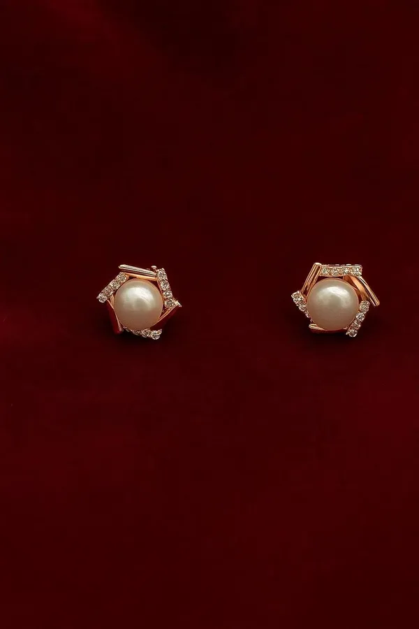 Rose_Gold_Floral_Pearl_Crystal_Stud_Earrings_For_Women