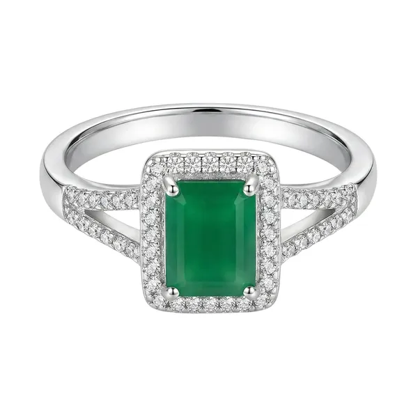 Silver_Emerald_Green_Gemstone_Ring_For_Women