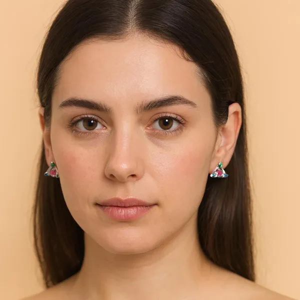 Silver_Vintage_Geometric_Triangle_Stud_Earrings_For_Women