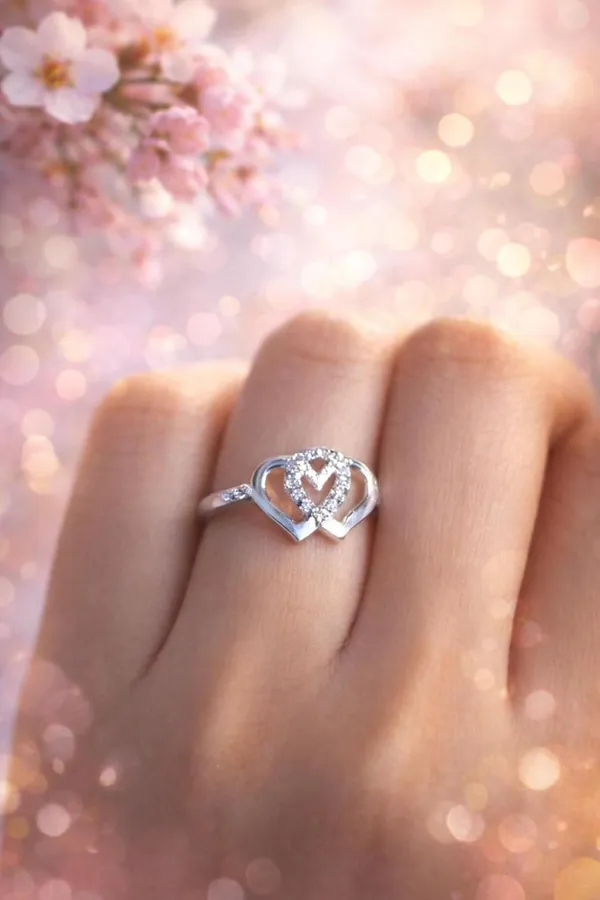 Silver_Sterling_Double_Heart_Ring_For_Women