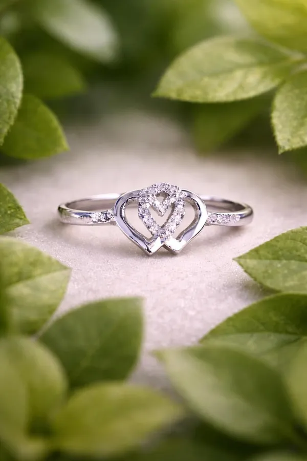 Silver_Sterling_Double_Heart_Ring_For_Women