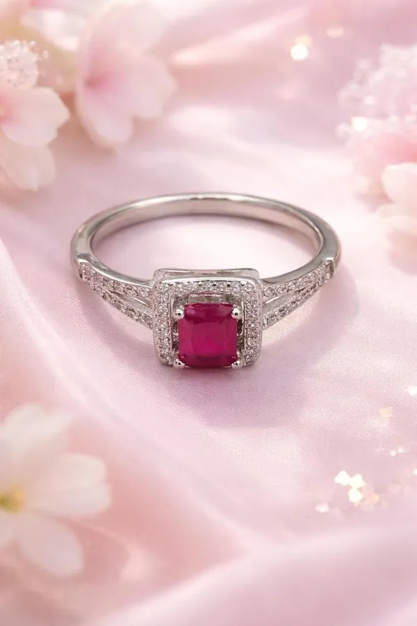 Silver_925_Sterling_Ruby_Tone_Petal_Design_Ring_For_Women