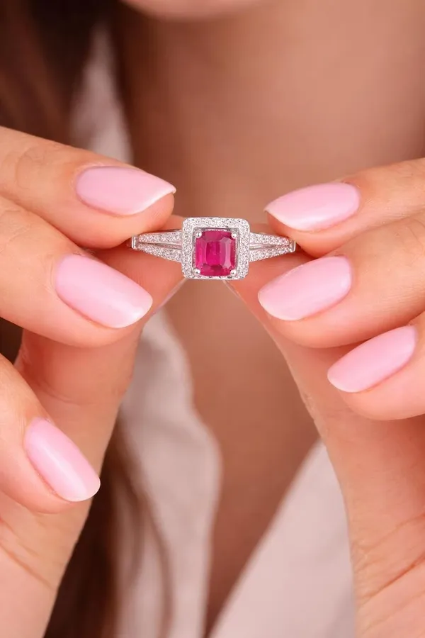 Silver_925_Sterling_Ruby_Tone_Petal_Design_Ring_For_Women