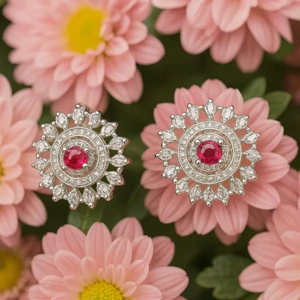 Silver_925_Sterling_Ruby_Accent_Stud_Earrings_For_Women
