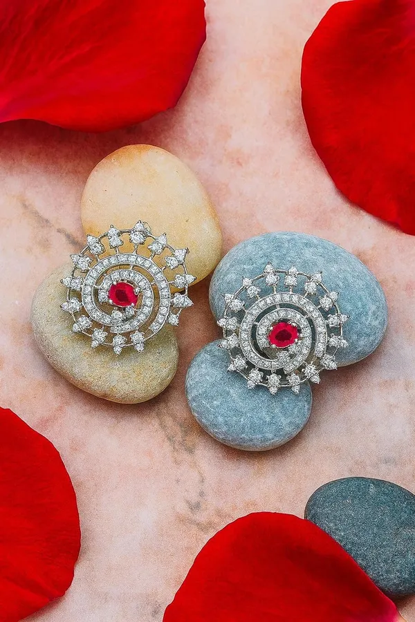 Silver_925_Sterling_Ruby_Accent_Stud_Earrings_For_Women