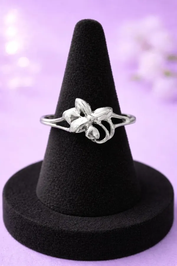 Silver_925_Sterling_Orchid_Design_Ring_For_Women