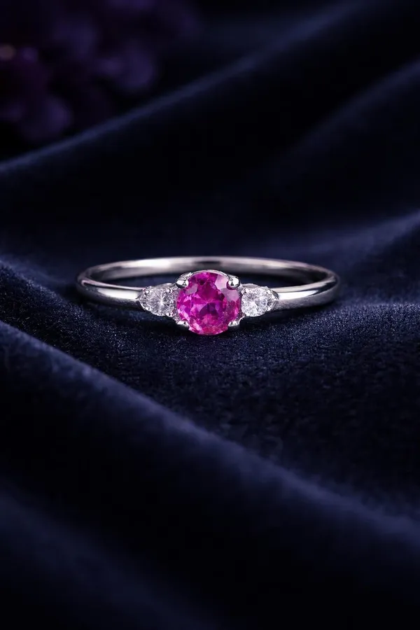 Silver_925_Sterling_Pink_Sapphire_Promise_Ring_For_Women