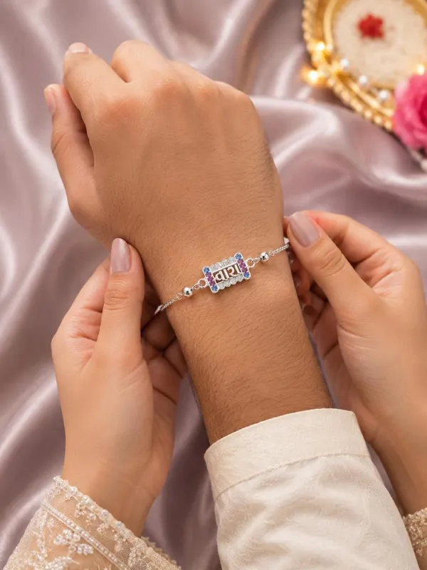 Silver_925_Sterling_Adjustable_Rakhi_Bracelet_For_Men