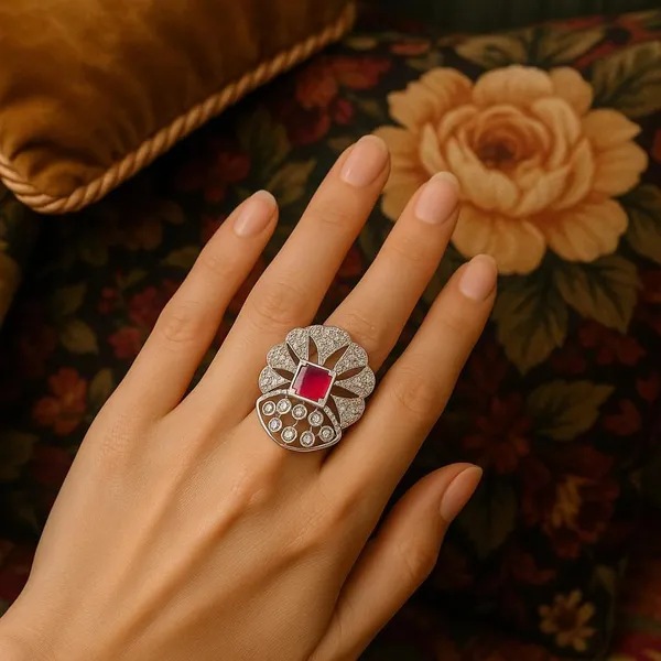 Silver_Sterling_Ruby_Cz_Fan_Adjustable_Ring_For_Women