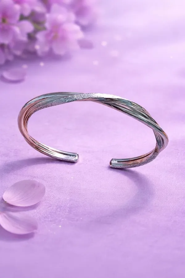Silver_925_Sterling_Polished_Bead_Adjustable_Bracelet_For_Women