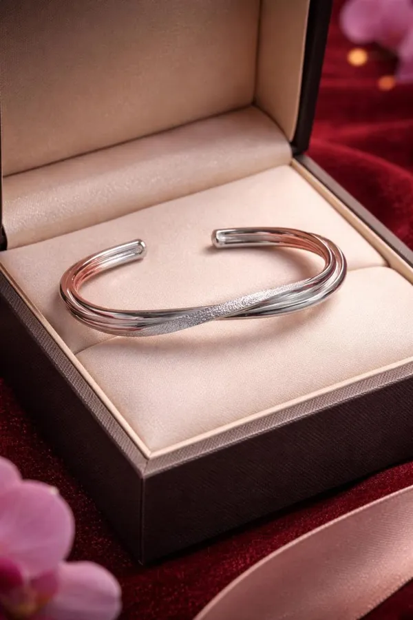 Silver_925_Sterling_Polished_Bead_Adjustable_Bracelet_For_Women