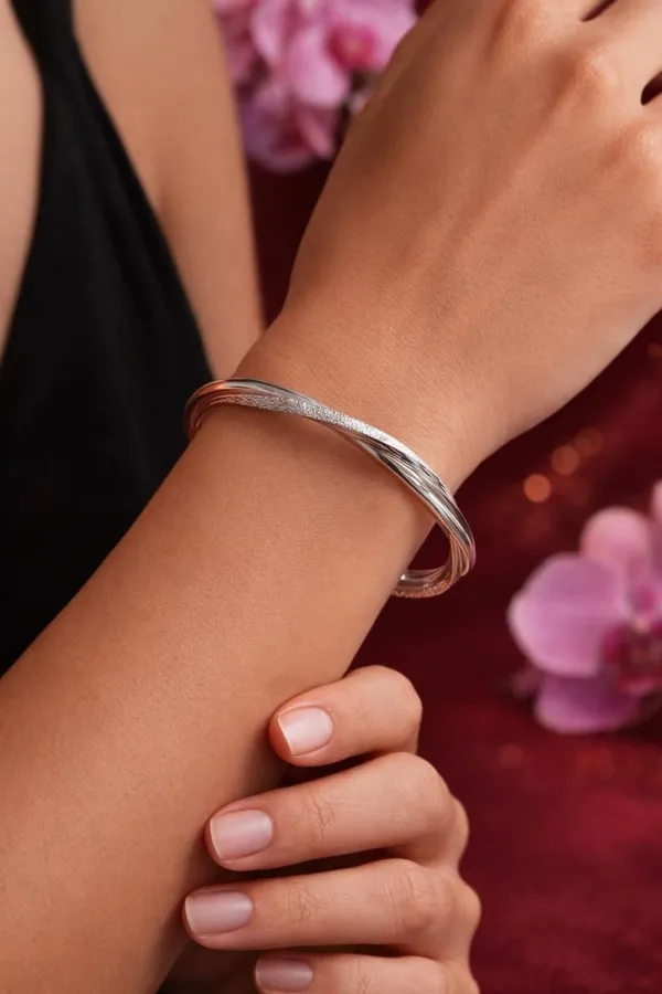 Silver_925_Sterling_Polished_Bead_Adjustable_Bracelet_For_Women