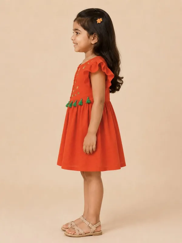 Girls_Above_Knee_Casual_Dress