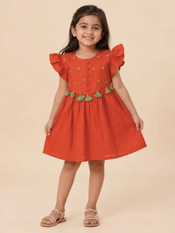 Girls_Above_Knee_Casual_Dress