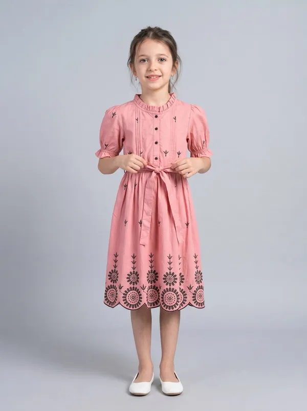 Girls_Below_Knee_Casual_Dress