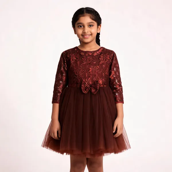 Girls_Midi_Knee_Length_Party_Dress