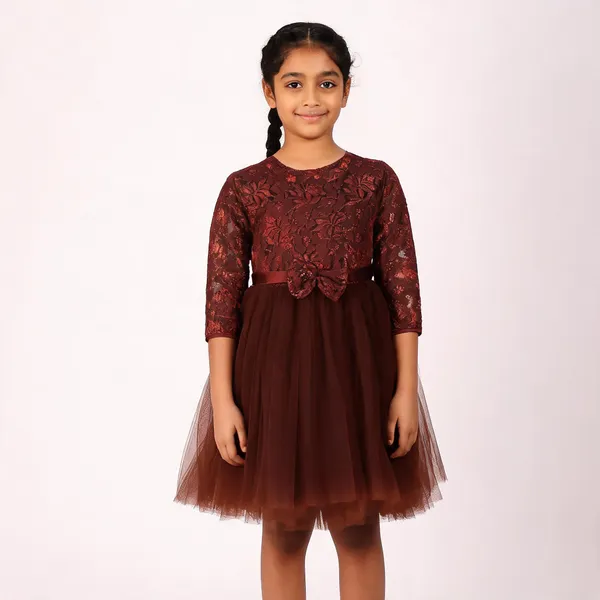 Girls_Midi_Knee_Length_Party_Dress