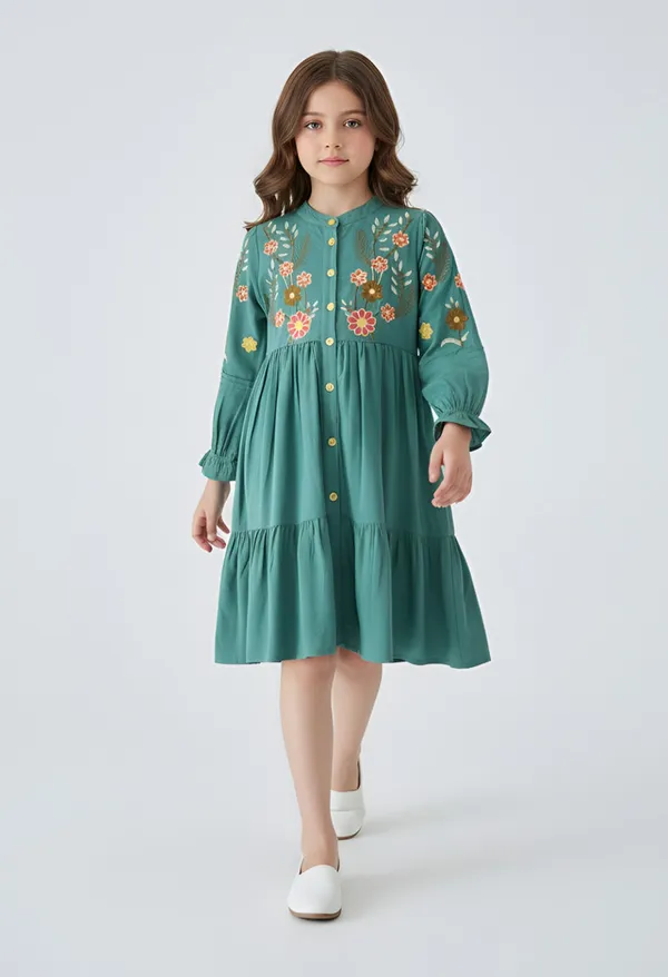 Girls_Midi_Knee_Length_Casual_Dress