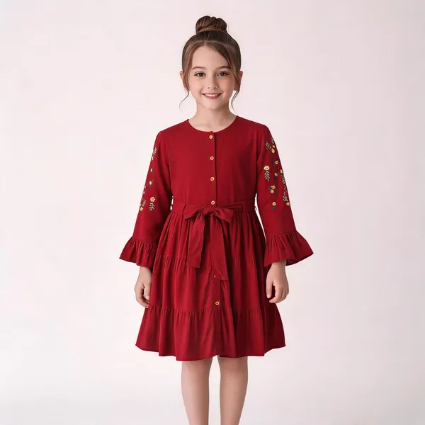 Girls_Midi_Knee_Length_Casual_Dress