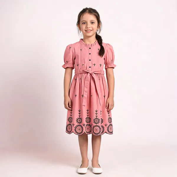 Girls_Below_Knee_Casual_Dress