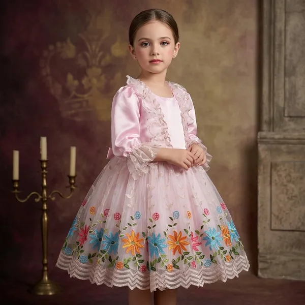 Girls_Midi_Knee_Length_Party_Dress