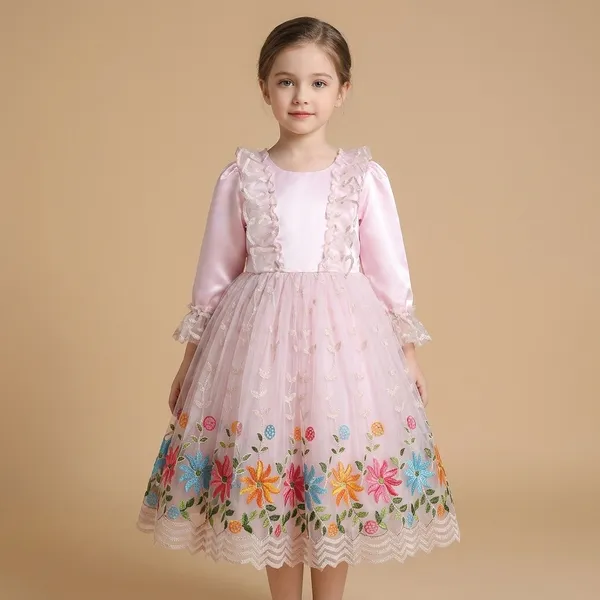 Girls_Midi_Knee_Length_Party_Dress