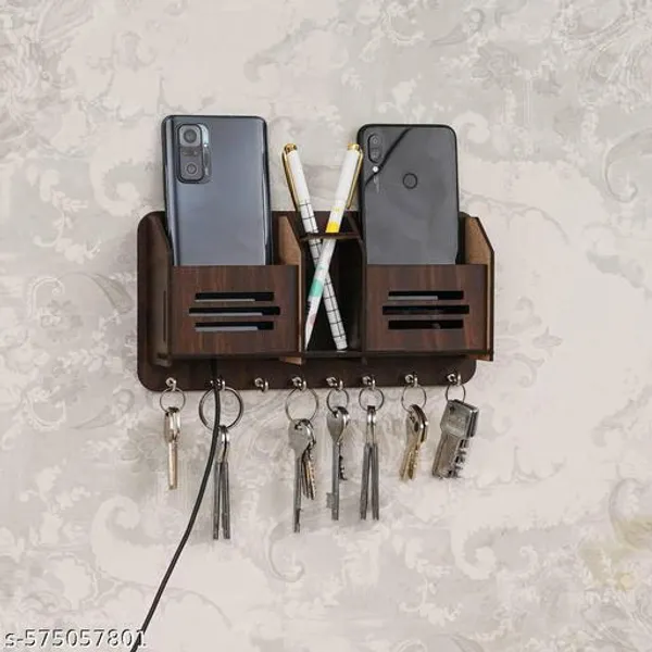 Craftmedia_7_Hook_Wooden_Key_Holder_With_Mobile_Stand_Pen_Slot_Wall_Mounted_Mdf_Organizer_For_Home_Office_Charging_Slot_Entryway_Decor_Ideal_Rakhi_Diwali_Return_Gift