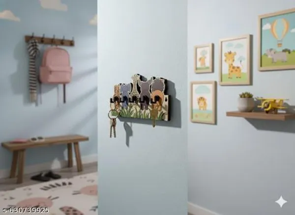 Unique_Cute_Wooden_Animal_Key_Holder_For_Wall_Mdf_Cartoon_Jungle_Animals_Key_Hanger_Kids_Room_Wall_Mounted_Key_Organizer_Rack_Funny_Butt_Design_Key_Hooks_Panel_Decorative_Home_Entryway_Key_Storage_Holder_Best_Gift_For_Children_Animal_Lovers