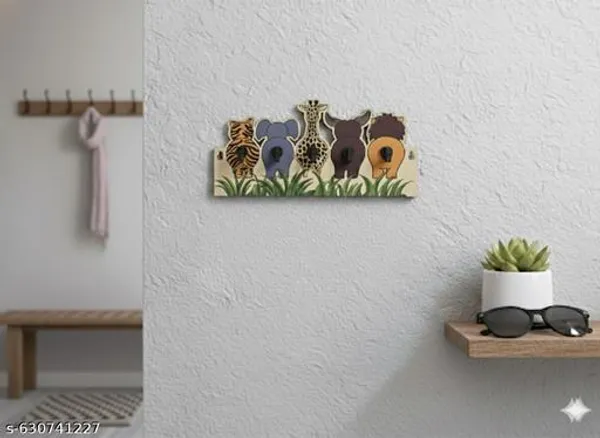 Kids_Cute_Animal_Design_Key_Holder_For_Wall_Unique_Mdf_Wooden_Cartoon_Animal_Key_Hanger_Rack_For_Home_Funny_Animal_Butt_Wall_Mounted_Key_Organizer_Jungle_Safari_Theme_Children_Room_Decor_Entryway_Key_Storage_Hooks_Panel_Perfect_Gift_For_Kids_Home_Decor_Lovers