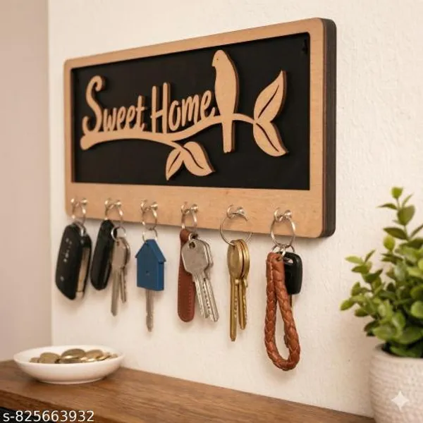 Sweet_Home_Wooden_Key_Holder_For_Wall_Decorative_Key_Stand_With_Hooks_Wall_Mounted_Key_Organizer_For_Home_Entrance_Door_Key_Hanger_Wall_Decor