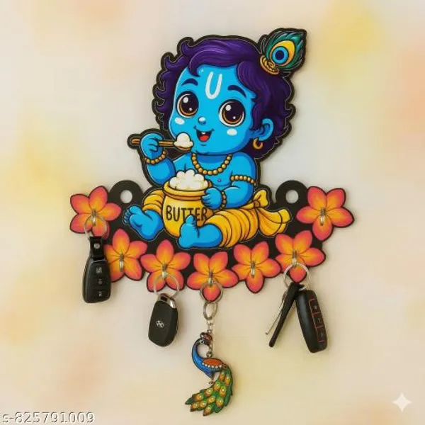 Baby_Krishna_Wooden_Key_Holder_For_Wall_Krishna_Key_Stand_With_Hooks_Decorative_Key_Organizer_For_Home_Entrance_Krishna_Wall_Key_Hanger