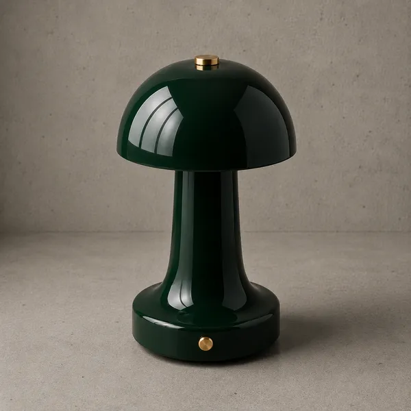Metal_Modern_Mushroom_Glossy_Green_Cordless_Table_Lamp