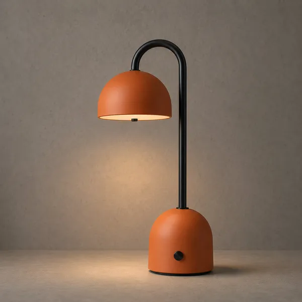 Metal_Modern_Arch_Dome_Orange_Cordless_Table_Lamp