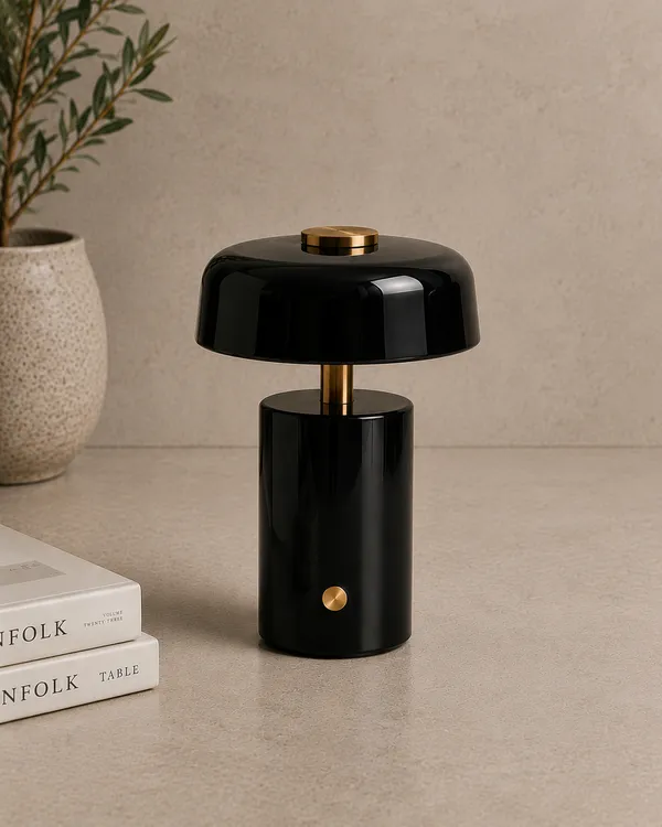 Metal_Modern_Dome_Glossy_Black_Gold_Cordless_Table_Lamp