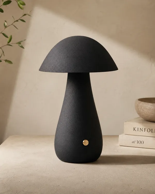 Metal_Modern_Matte_Black_Mushroom_Cordless_Table_Lamp